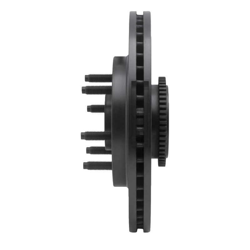 Ford F-150 Brake Rotor (1) - Front Left - R1 Concepts - Drilled & Slotted - Black - `04-`08